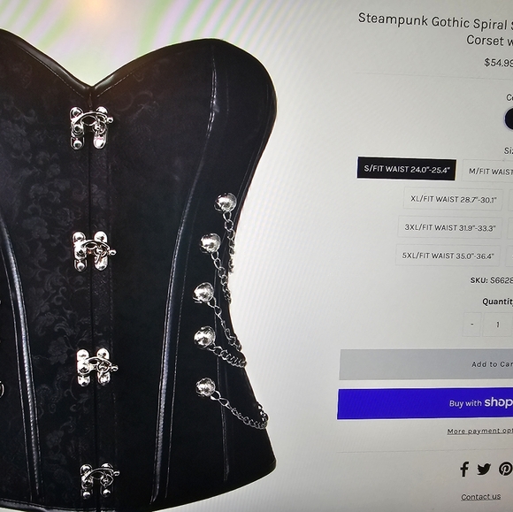 Brand New Gothic Corset - Picture 4 of 9